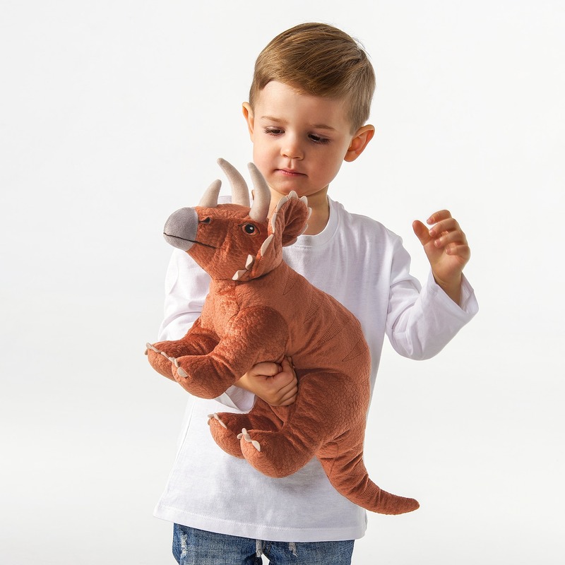 عروسک دایناسور تریسراتوپس ایکیا مدل IKEA  JATTELIK